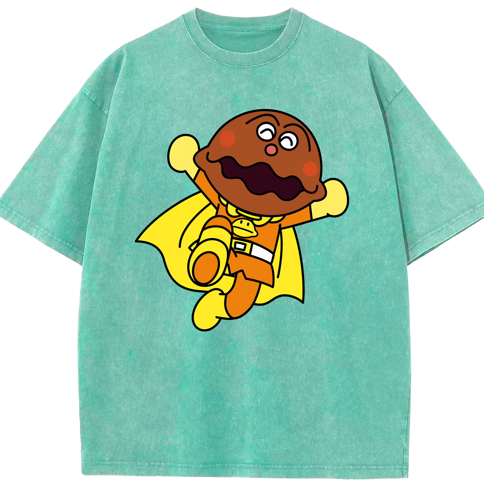（画像用） アンパンマン Anpanman 綿100% ヴィンテージ風 半袖Tシャツ（フロントプリント）